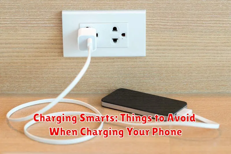 Charging Smarts: Things to Avoid When Charging Your Phone