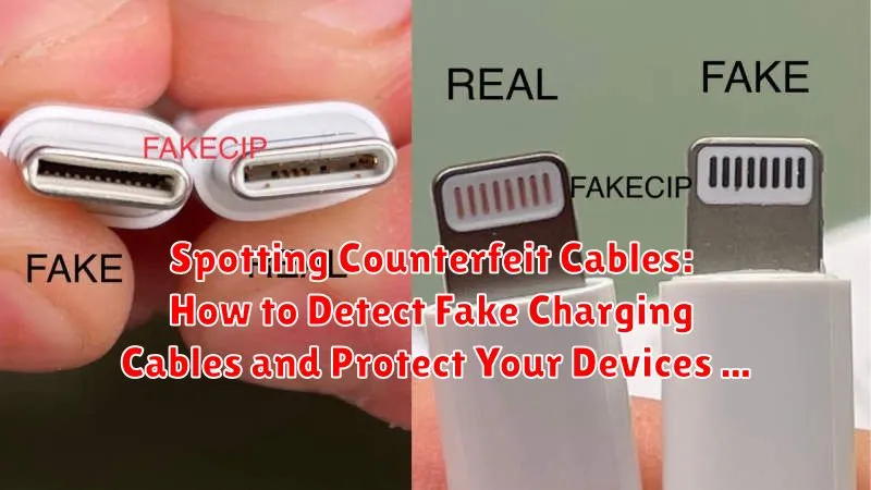 Spotting Counterfeit Cables: How to Detect Fake Charging Cables and Protect Your Devices