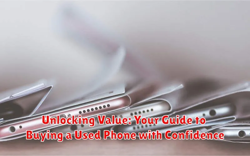 Unlocking Value: Your Guide to Buying a Used Phone with Confidence